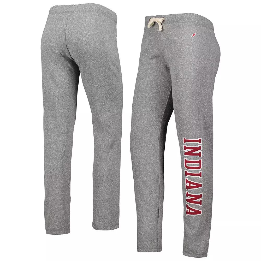 Women's League Collegiate Wear Heather Gray Indiana Hoosiers Victory Springs Tri-Blend Jogger Pants,  Product Image