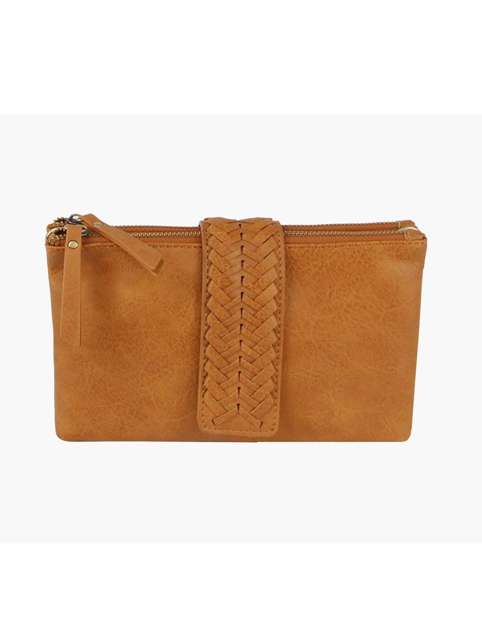 Women's Two-Compartment Crossbody Bag with Braid Detail Female Product Image