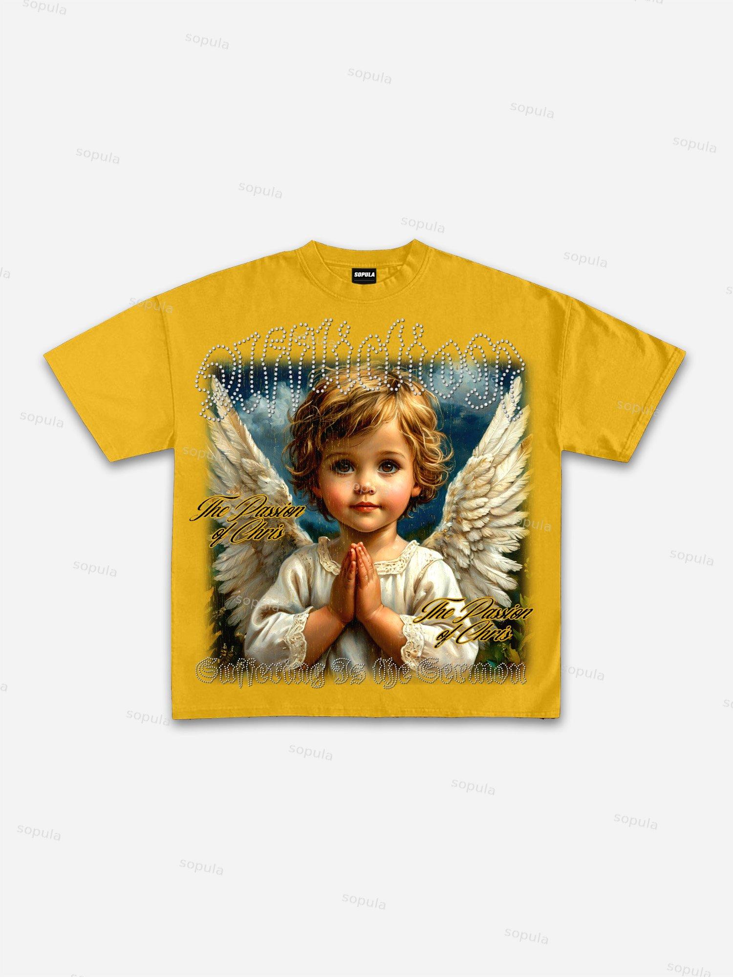 Child Of God Prayer Print Cropped T-shirt Product Image