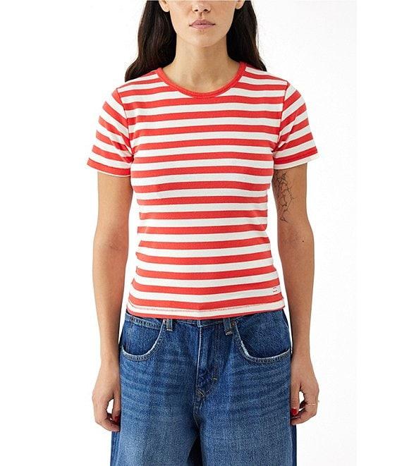 BDG Urban Outfitters Stripe Cap Sleeve T-Shirt Product Image