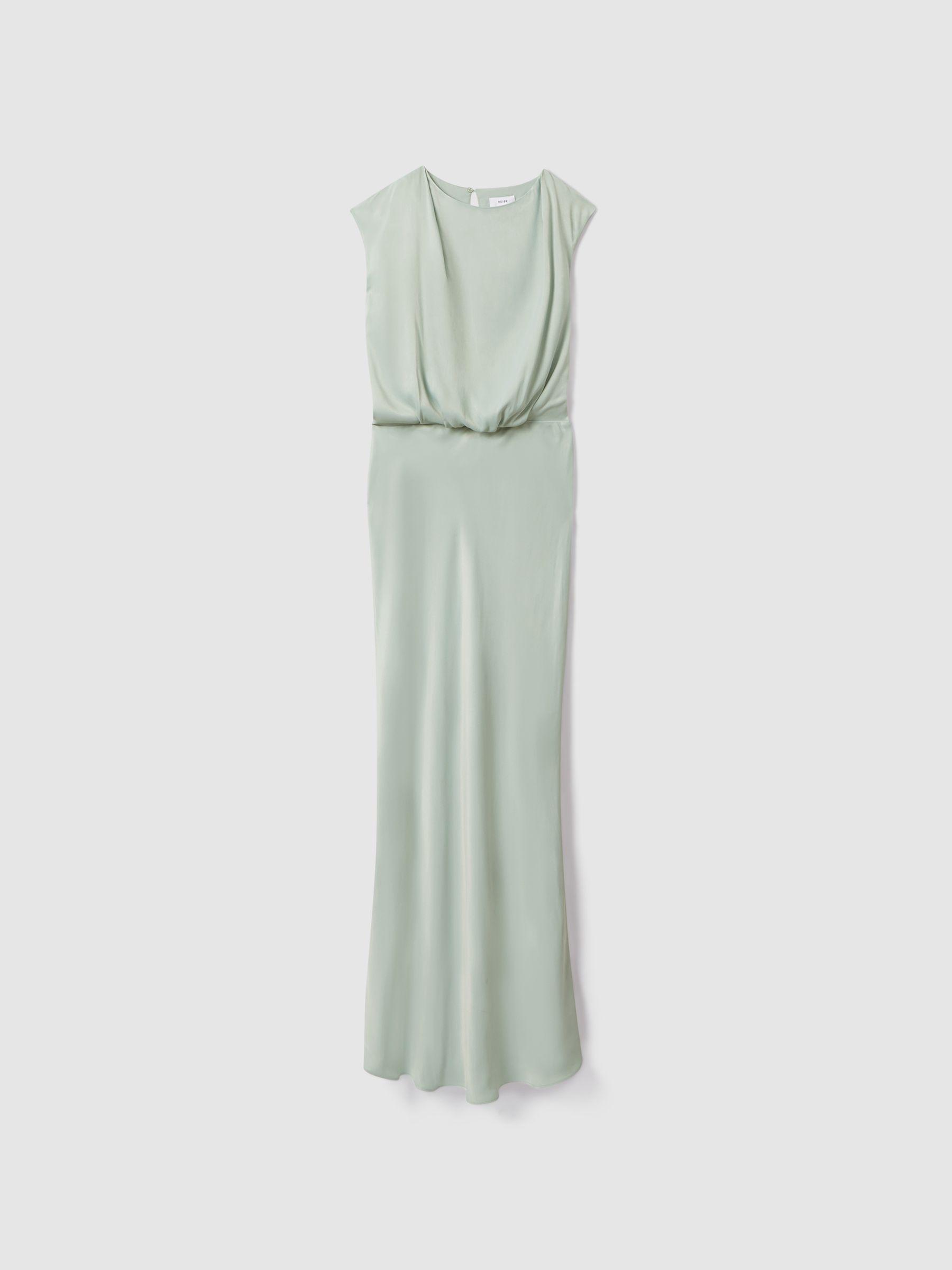 Draped Maxi Dress in Sage Product Image