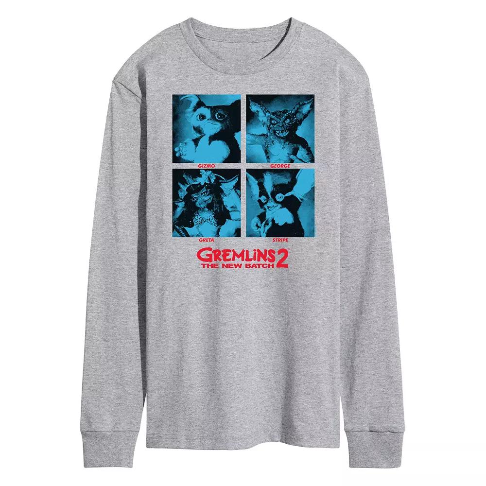 Men's Gremlins 2 Grid Long Sleeve Graphic Tee,  Product Image