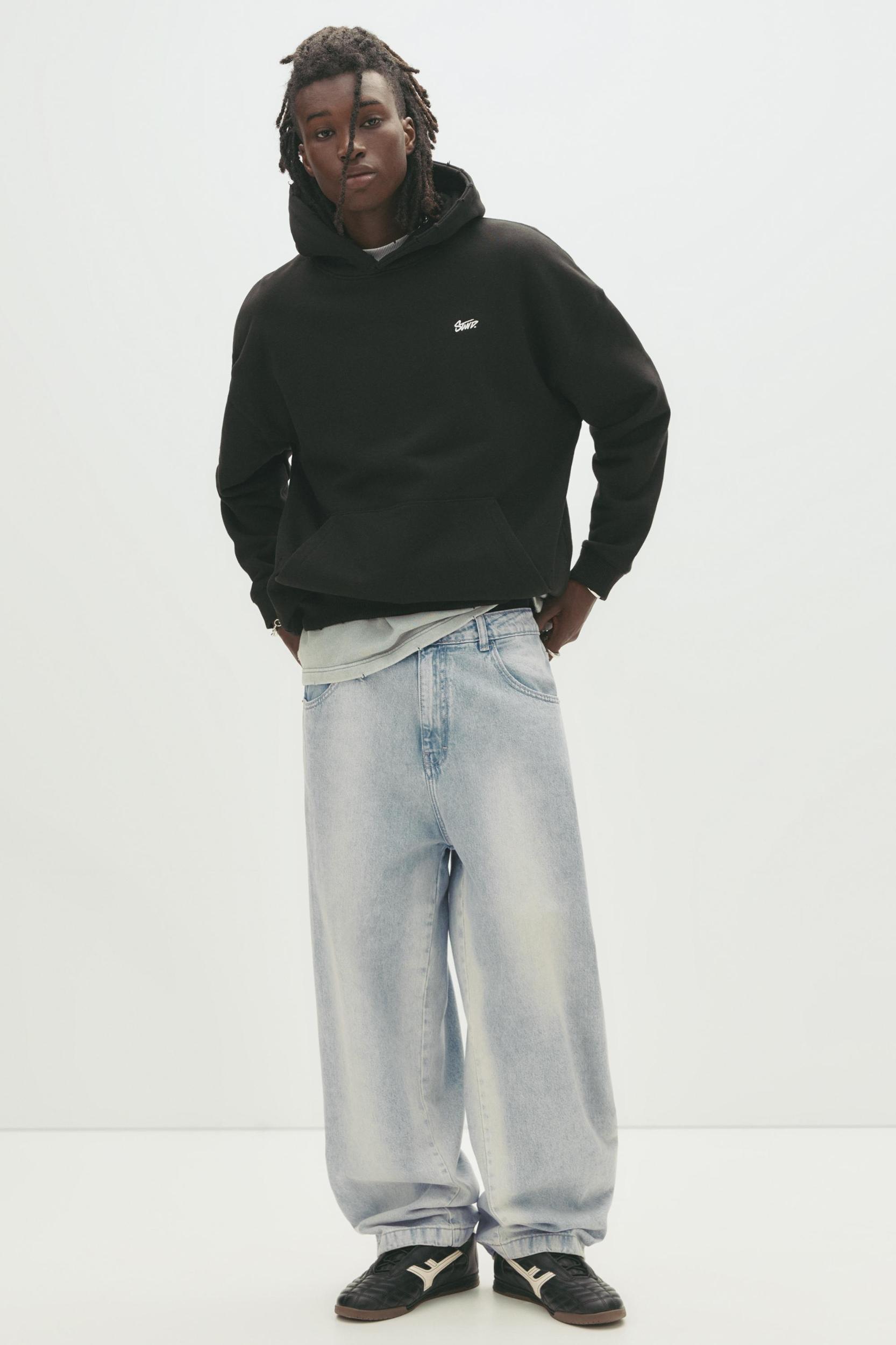 Loose baggy spray jeans Product Image