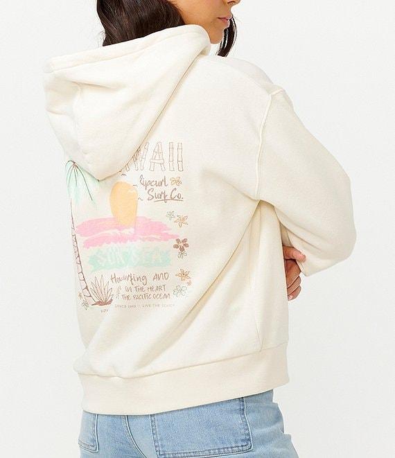 Rip Curl Sun To Sea Relaxed Long Sleeve Fleece Hoodie Product Image