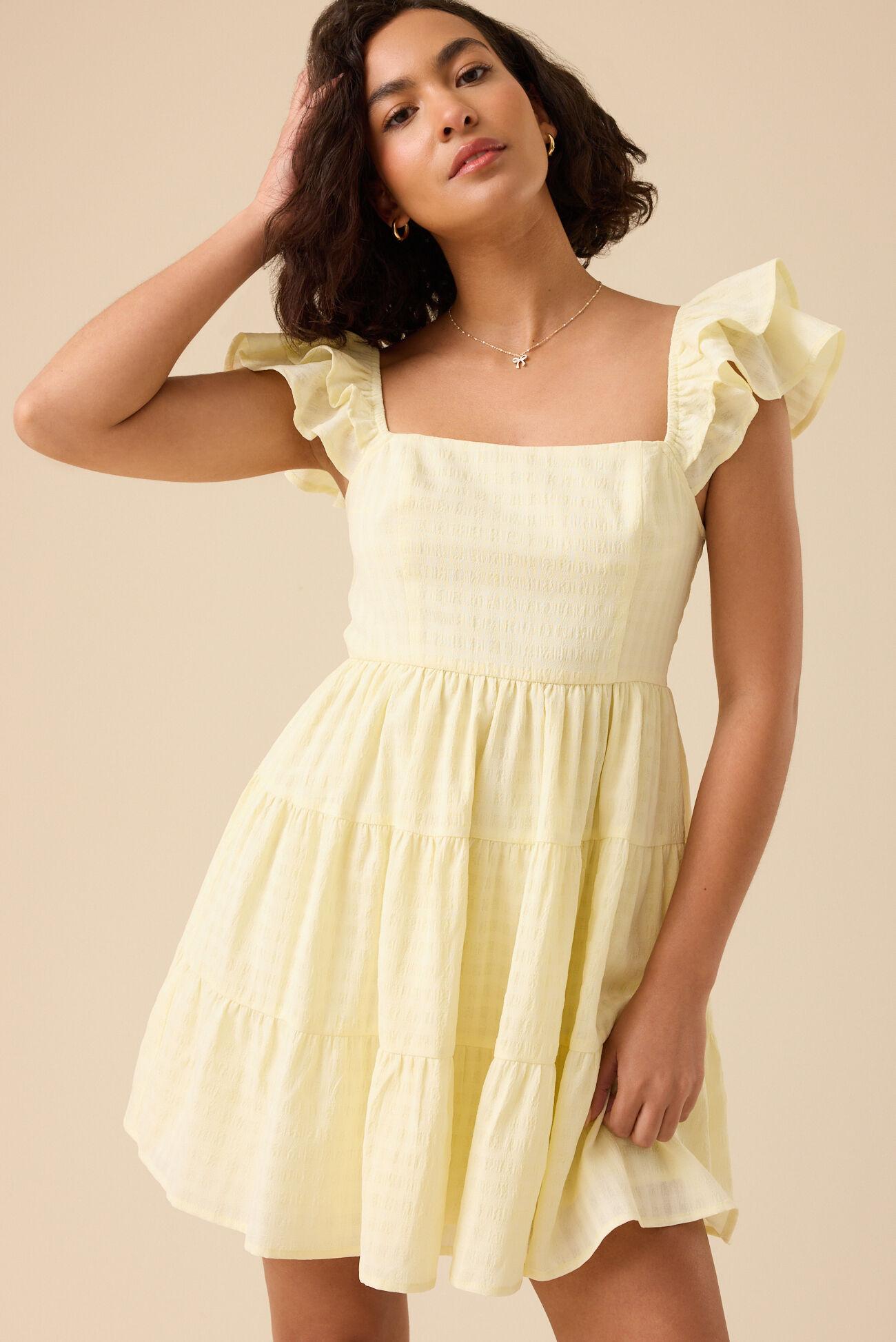 Dahlia Tiered Mini Dress Product Image