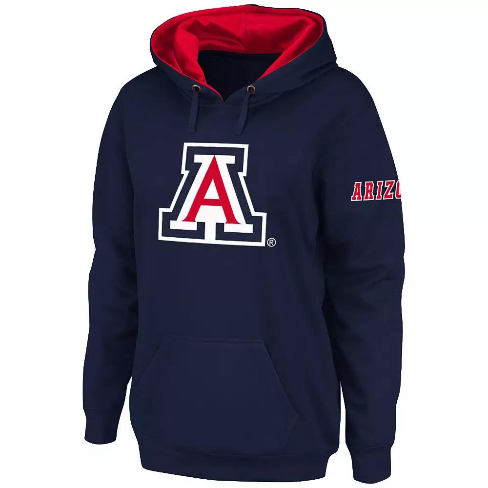 Women's Stadium Athletic Navy Arizona Wildcats Big Logo Pullover Hoodie,  Product Image