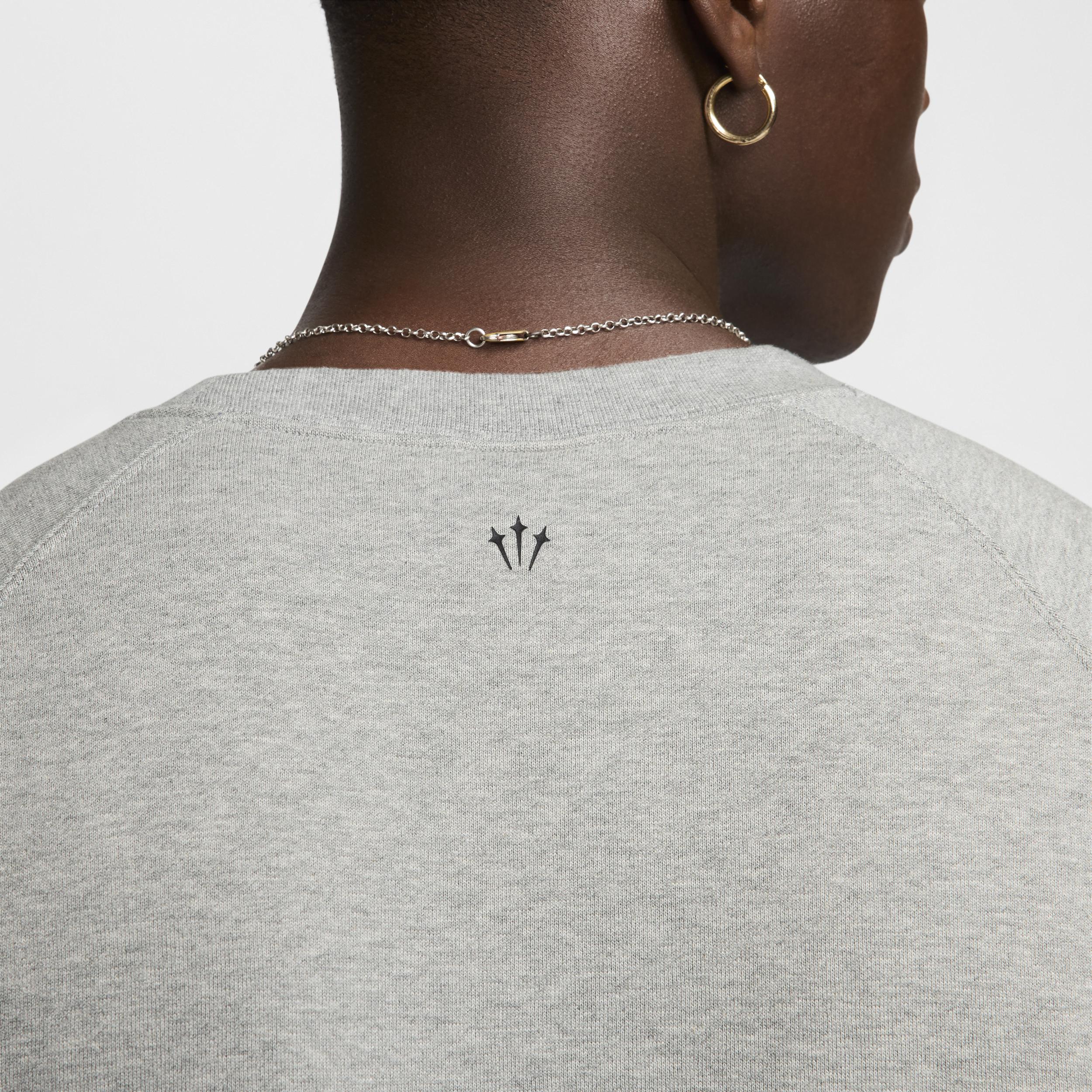 Nike Mens Nike NRG Nocta CS Fleece Crew - Mens Black/Dark Grey Heather Product Image