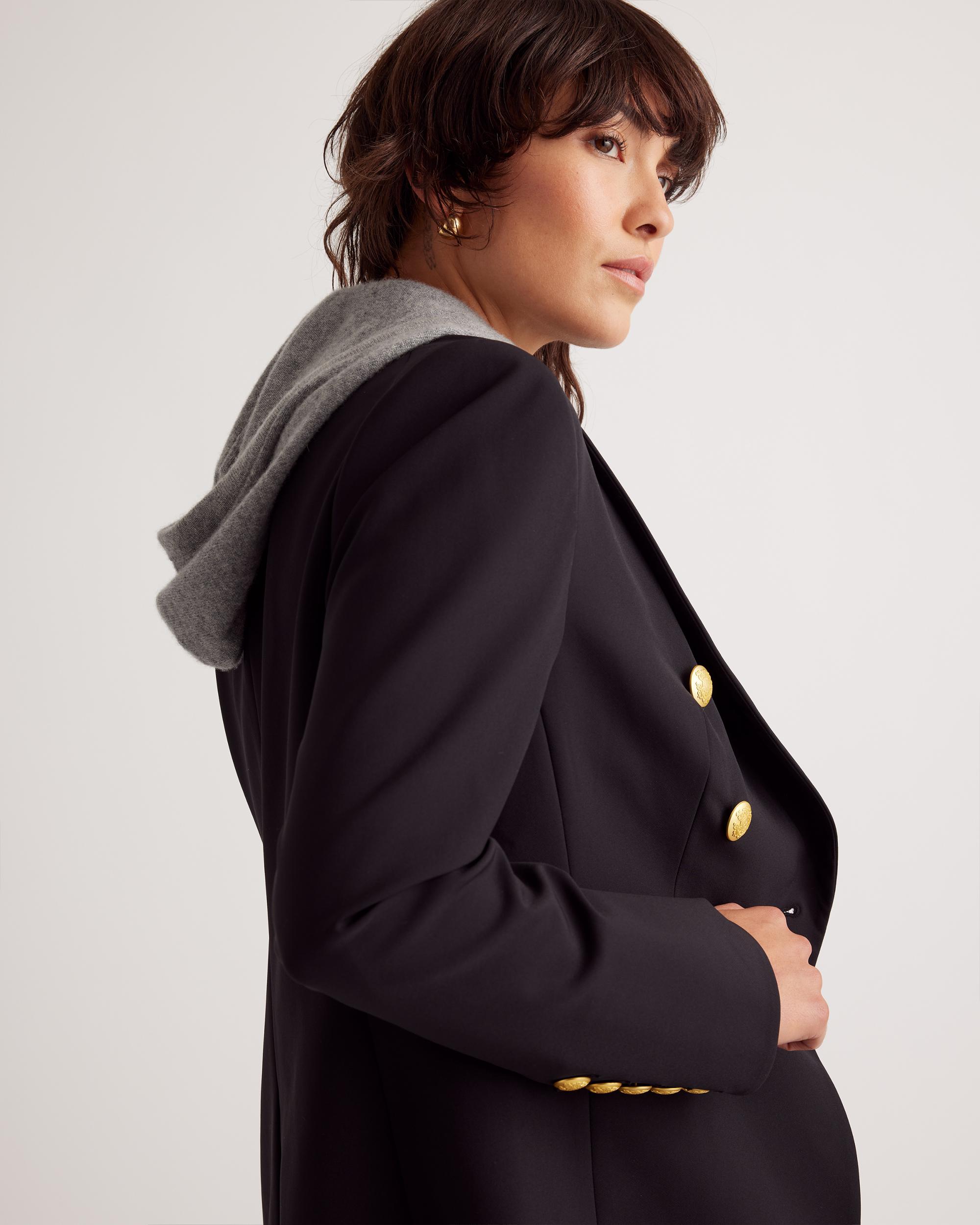 Quince | Women's 100% Mongolian Cashmere Hoodie Blazer Insert Size XS/Small/M Product Image