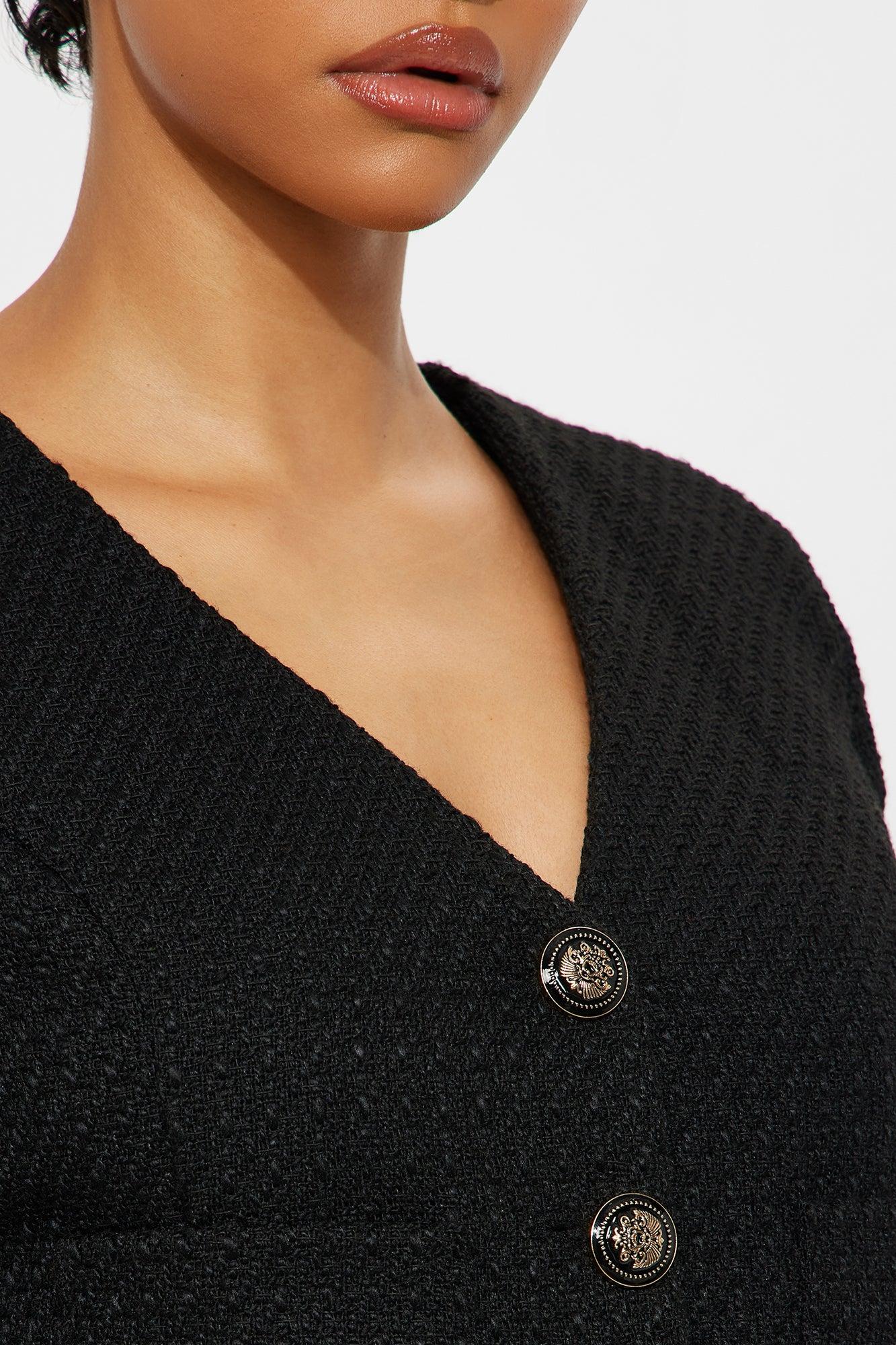 Eileen Tweed Blazer Skirt Set - Black Female Product Image