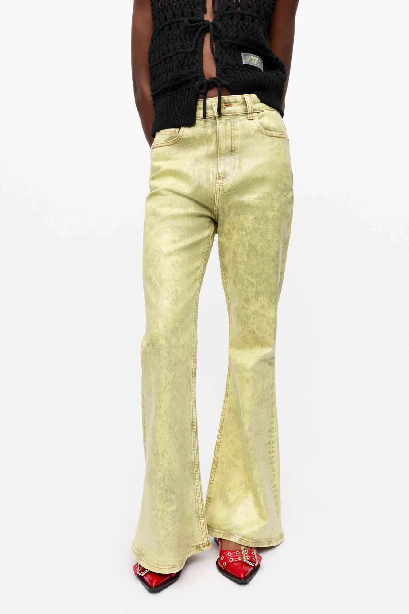 Green Foil Jeans Product Image