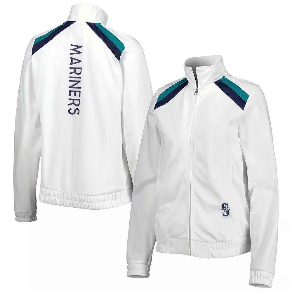 Women's G-III 4Her by Carl Banks White Seattle Mariners Red Flag Full-Zip Track Jacket,  Product Image