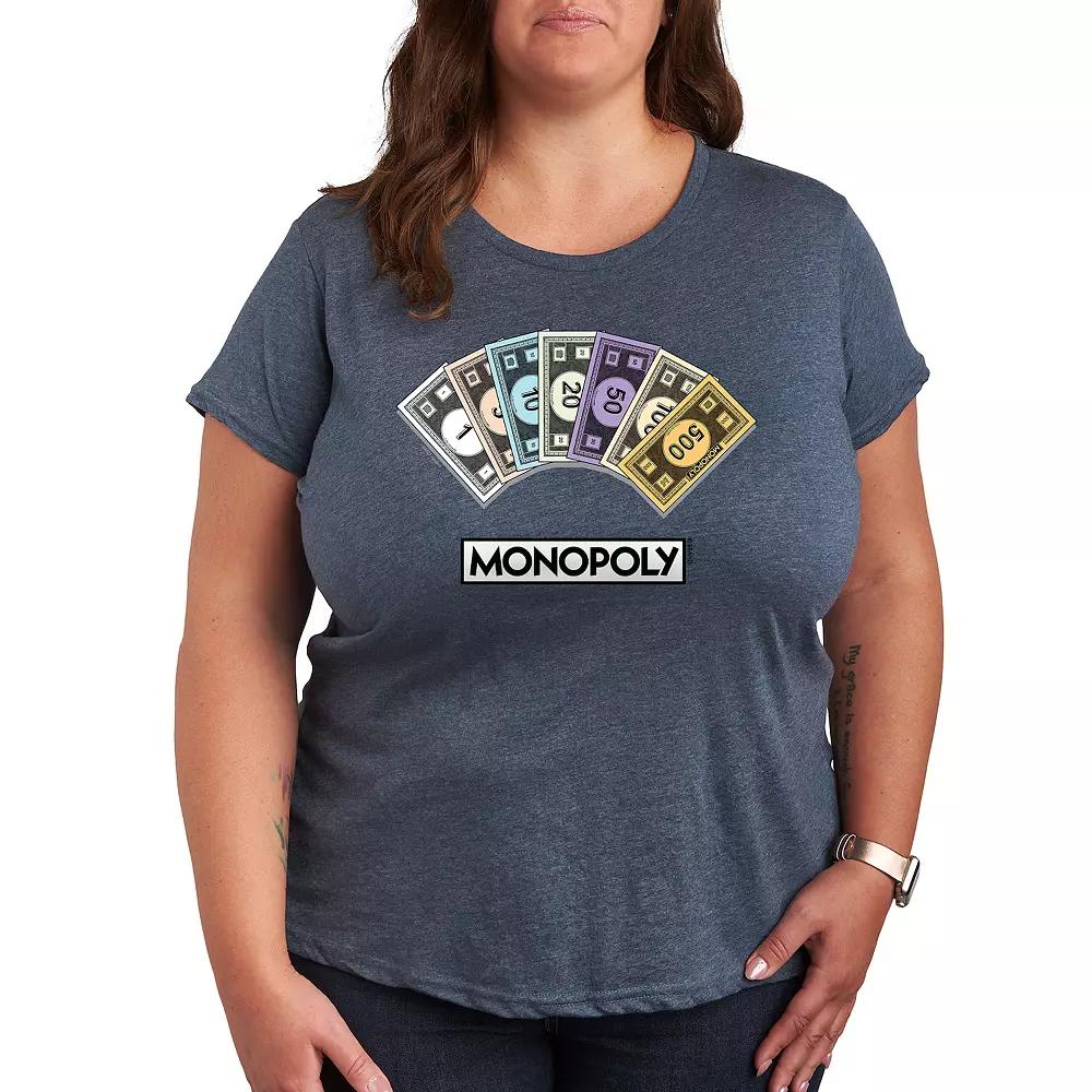 Plus Monopoly Money Stack Graphic Tee, Women's,  Product Image