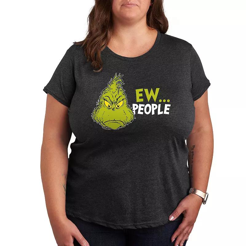 Plus Dr. Seuss The Grinch Ew People Graphic Tee, Women's,  Product Image