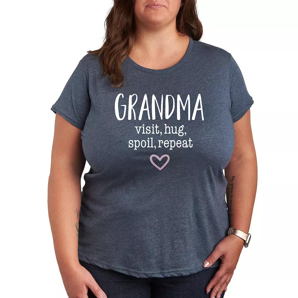 Women's Grandma Visit Hug Graphic Tee, Girl's,  Product Image