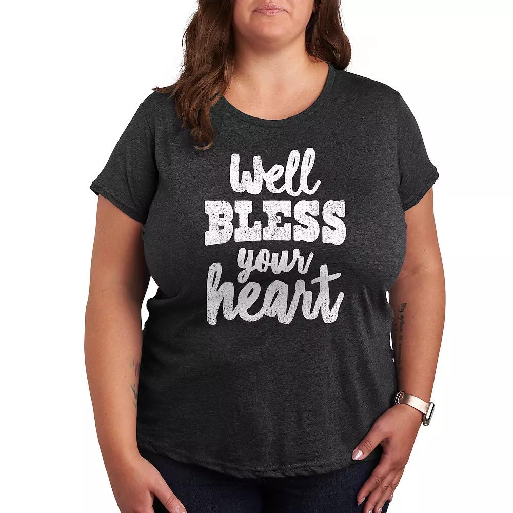 Plus Well Bless Your Heart Graphic Tee, Women's,  Product Image