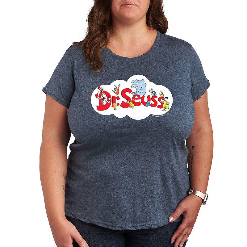 Plus Dr. Seuss Cloud Logo Graphic Tee, Women's,  Product Image