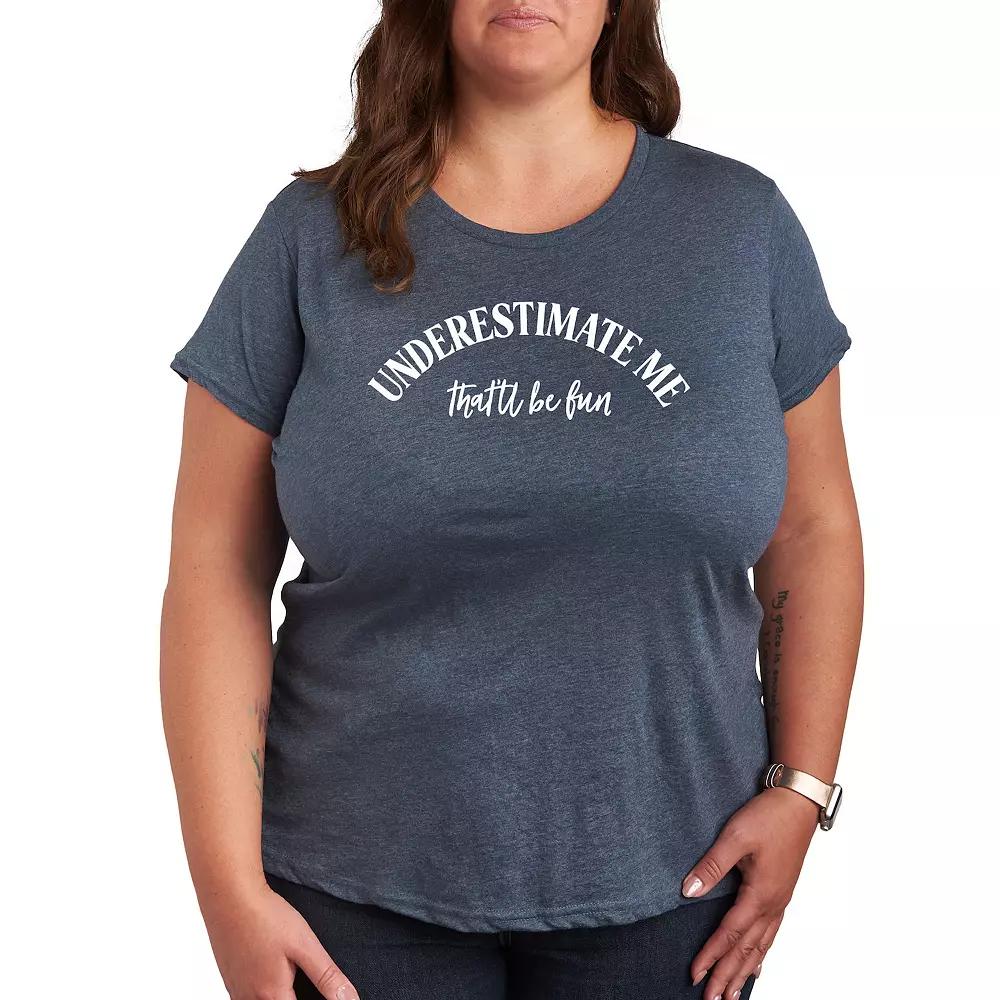 Women's Underestimate Me Graphic Tee, Girl's,  Product Image