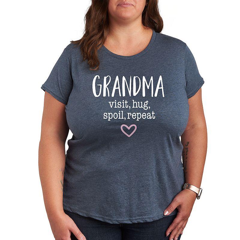 Women's Grandma Visit Hug Graphic Tee, Girl's,  Product Image