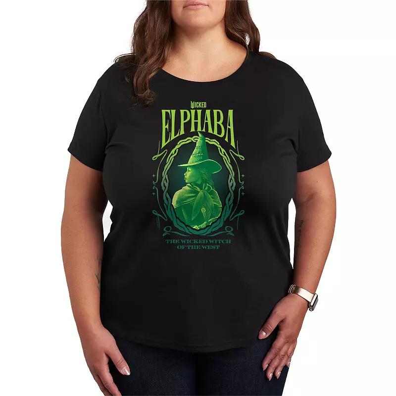Plus Size Wicked Elphaba Wicked Witch Tee, Womens Product Image