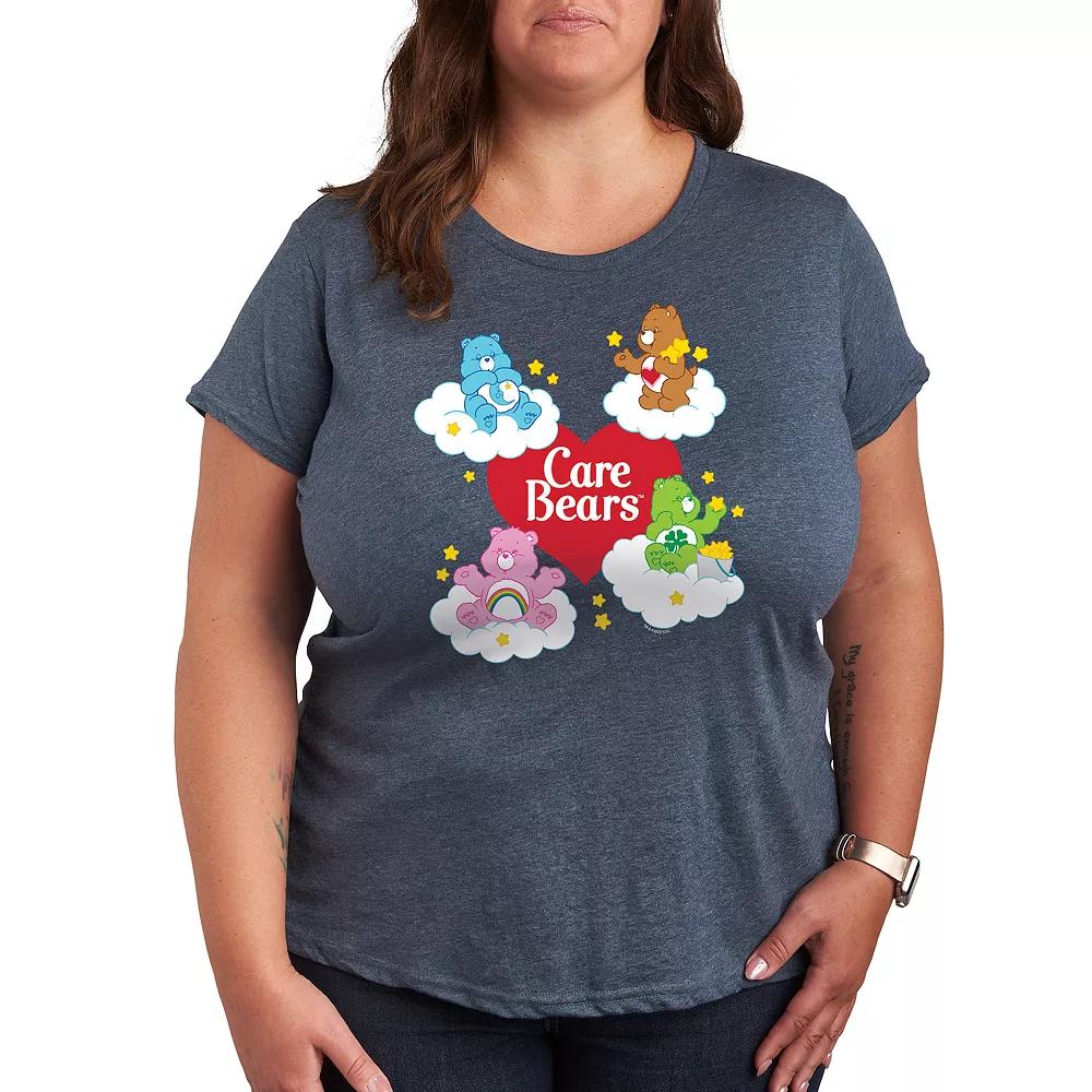 Plus Care Bears Heart And Bear Logo Graphic Tee, Women's,  Product Image