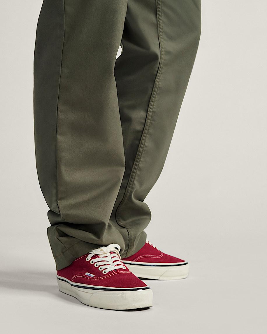 Premium Authentic Shoe in Bordeaux Red| Vans US Product Image