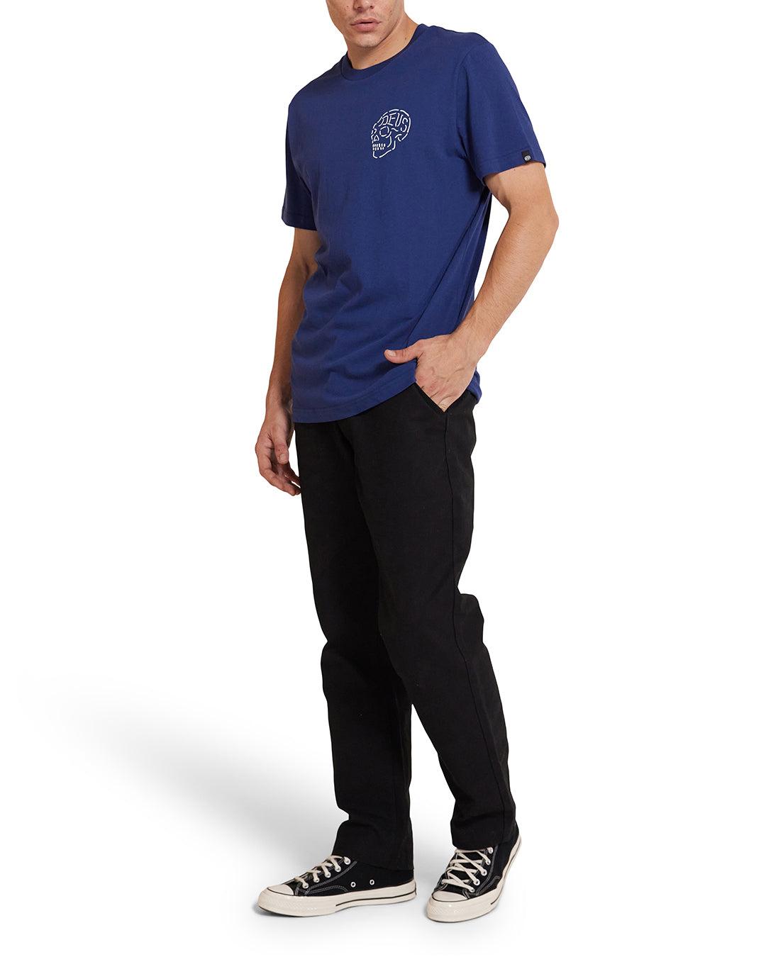 Venice Skull Tee - Mechanic Blue Product Image