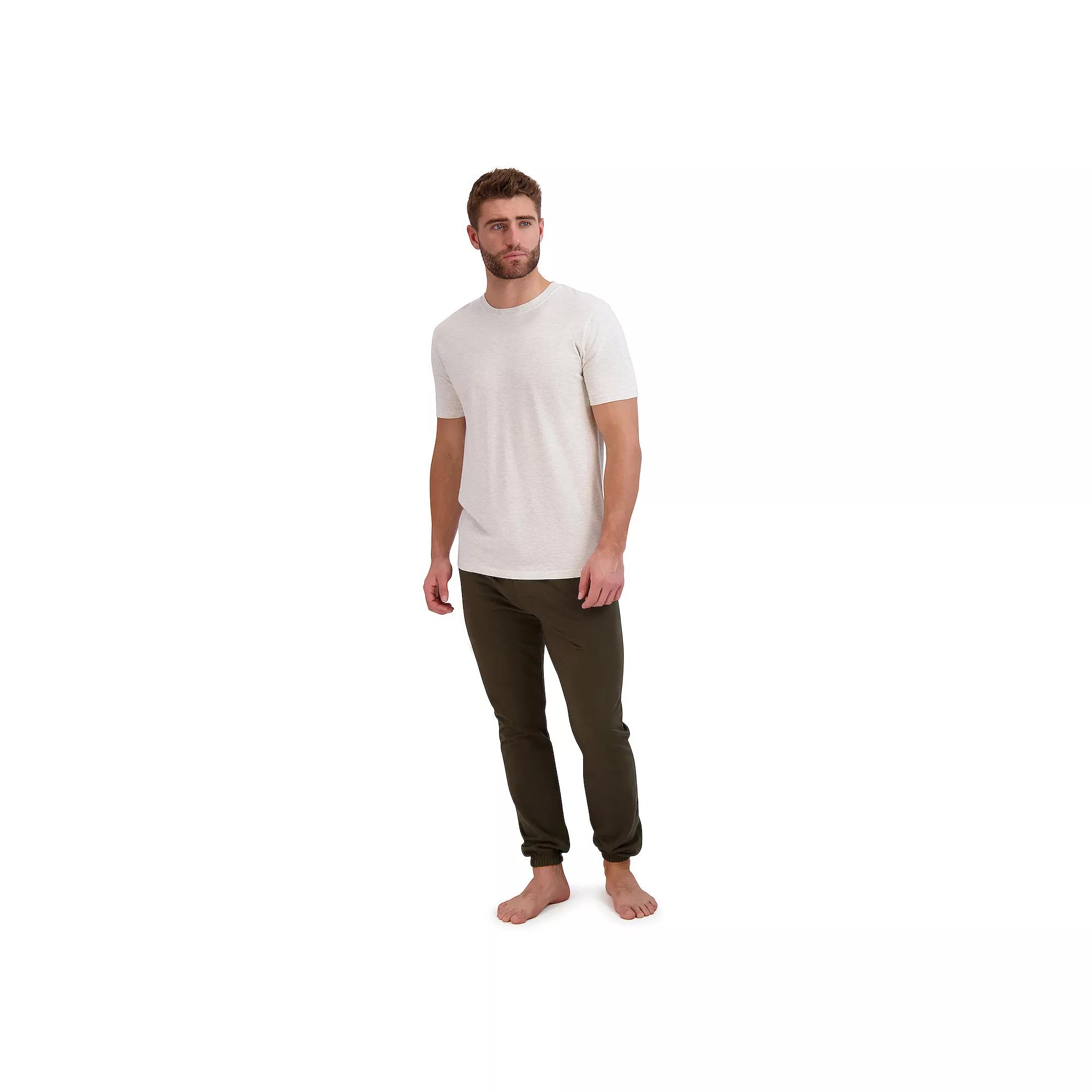Big & Tall Hanes® Cotton Modal French Terry Pajama Set, Men's,  Product Image