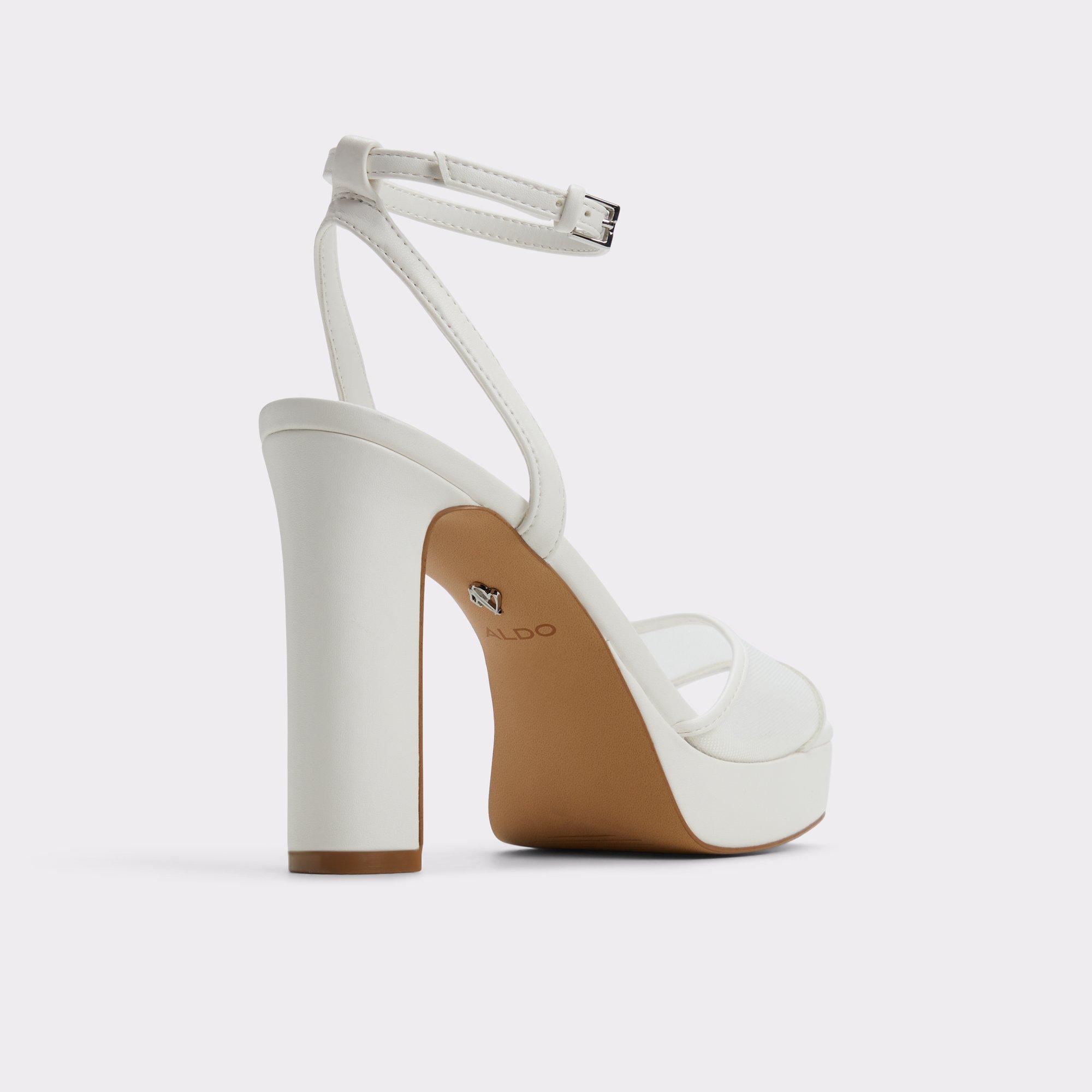 ALDO Chicglimmer - Women's Platform Sandal Sandals - White, Size 9 Product Image