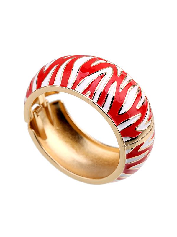 Geometric Zebra-Stripe Bracelet Accessories Product Image