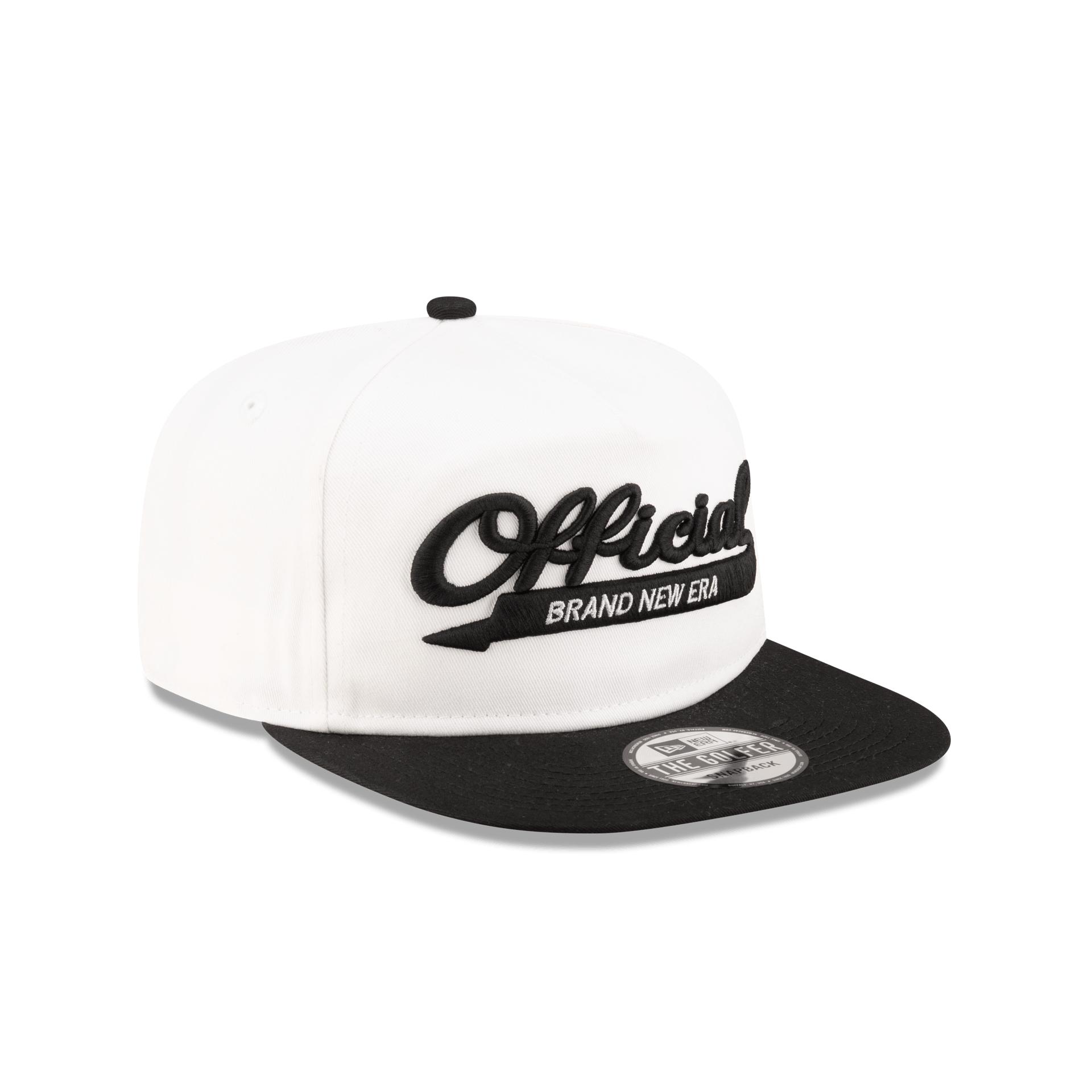 Official College White Golfer Snapback Hat Male Product Image