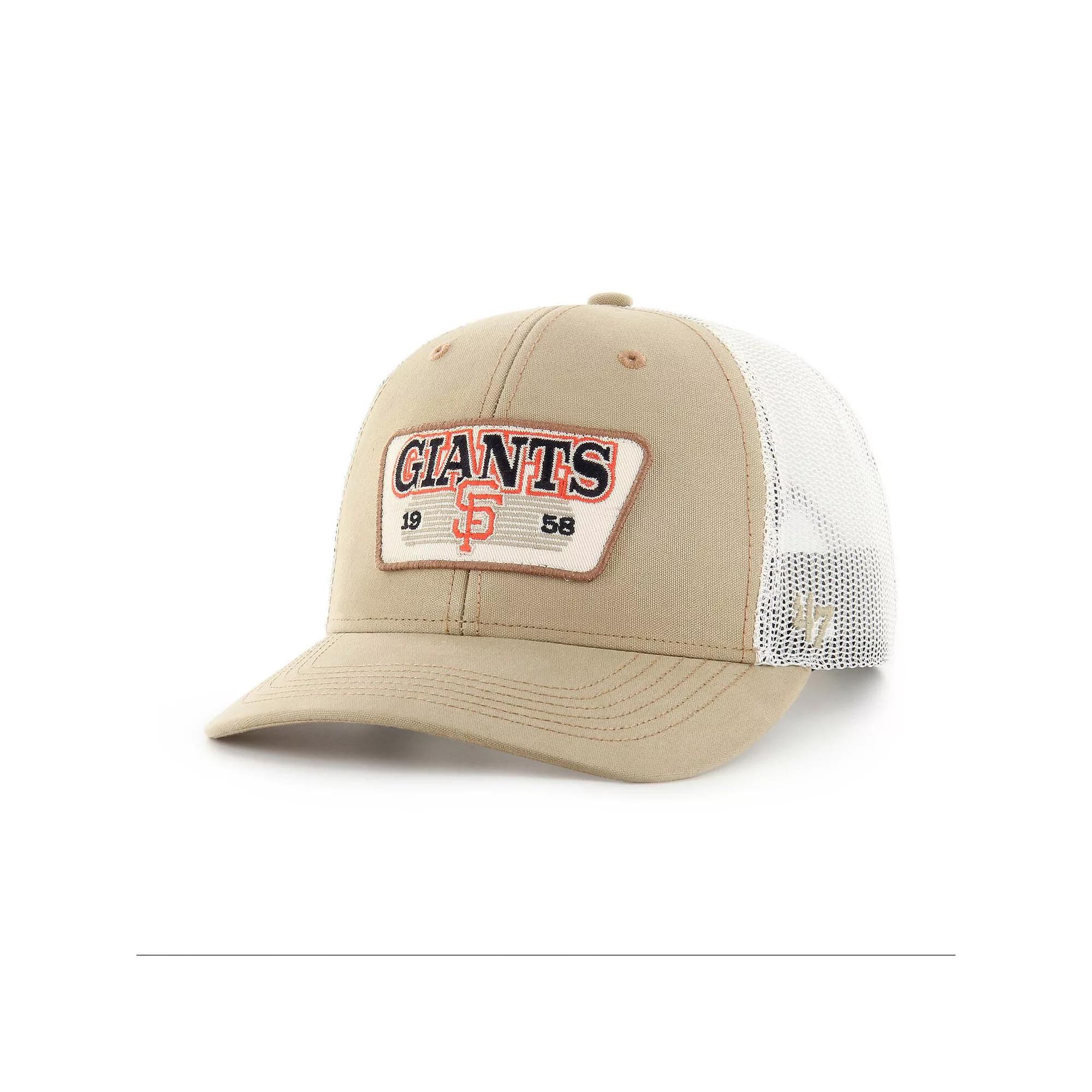 Men's '47 Khaki San Francisco Giants Ridgewood Trucker Adjustable Hats, Beig K Product Image