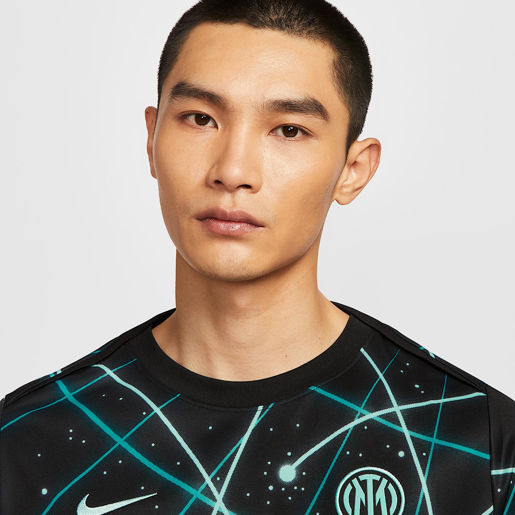 Inter Milan Academy Pro Nike Mens Dri-FIT Soccer Pre-Match Short-Sleeve Top | IF3969-011 Product Image
