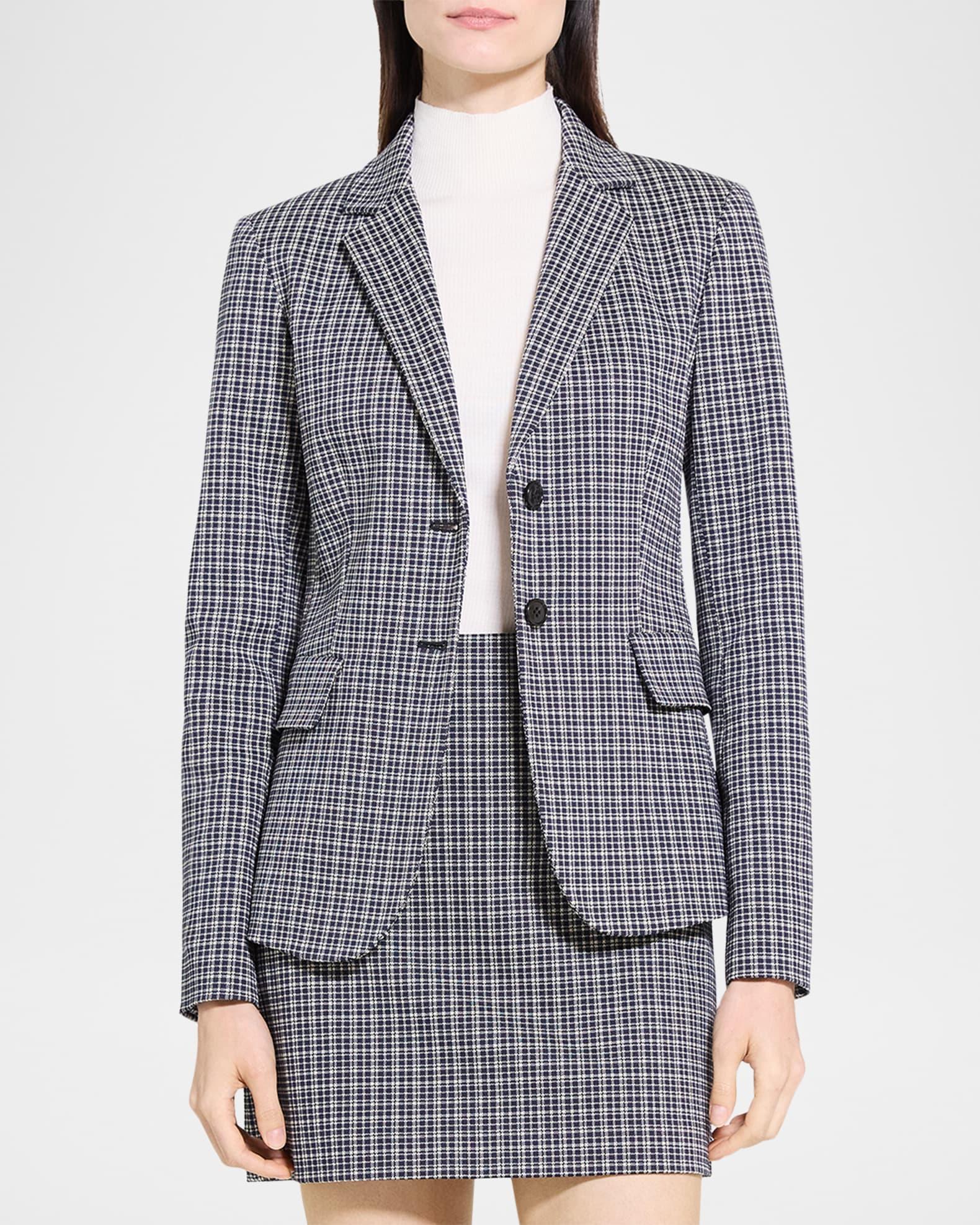 Carissa Plaid Slim-Fit Blazer Product Image