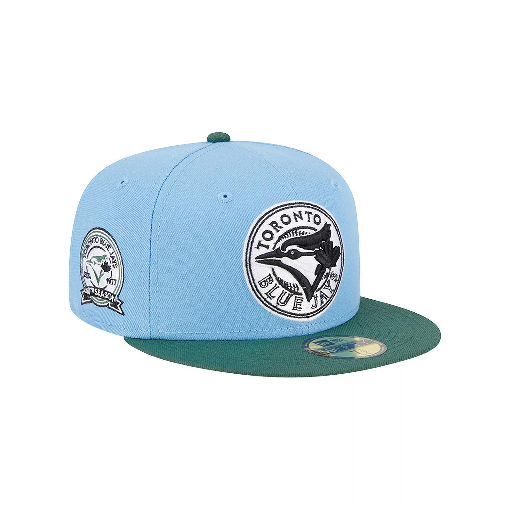 Men's New Era  Sky Blue/Cilantro Toronto Blue Jays 40th Season Anniversary 59FIFTY Fitted Hat, Size: 7 3/4, Jay Light Product Image