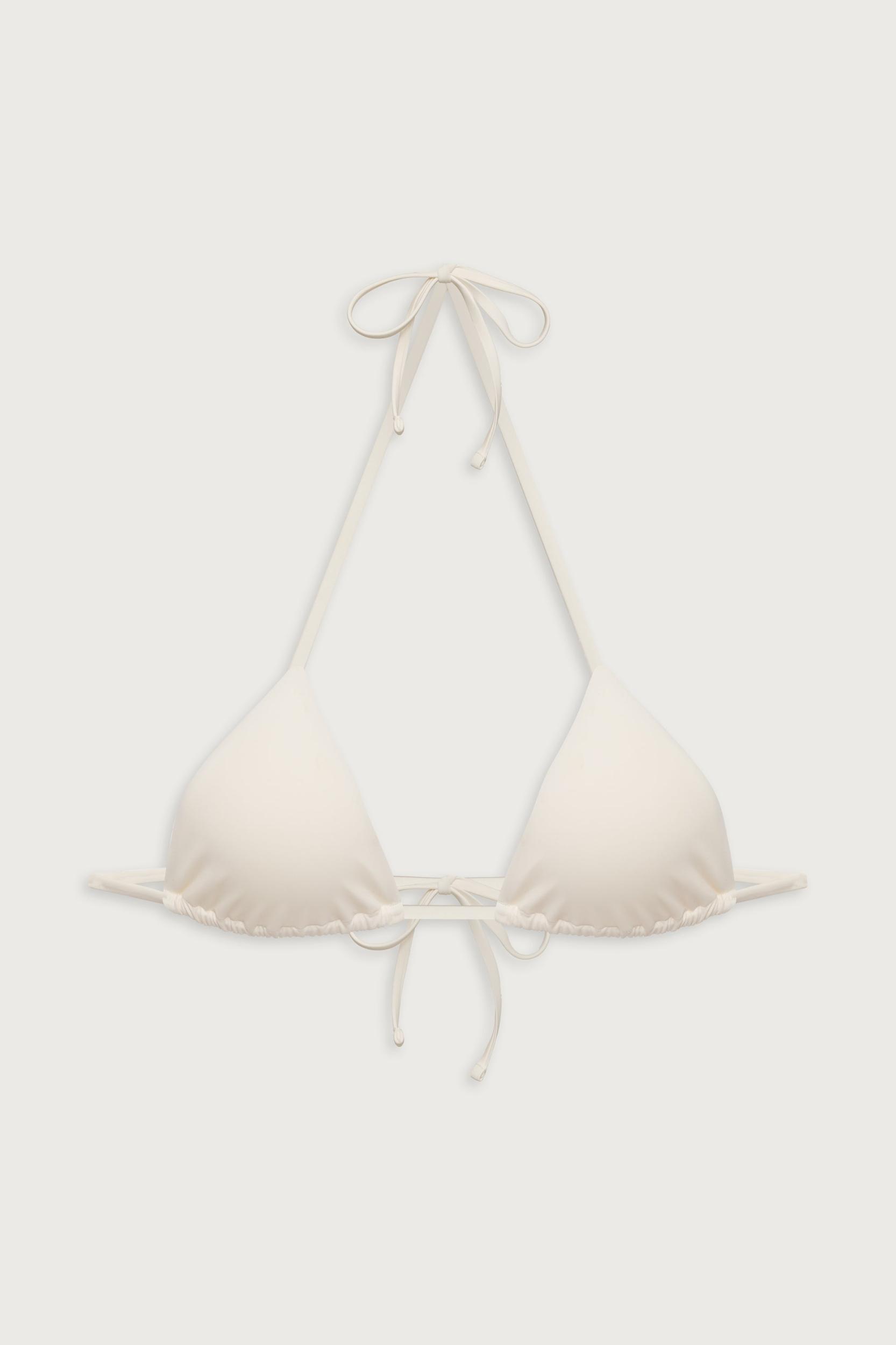 Nick Triangle Halter Bikini Top - Sunrose Product Image