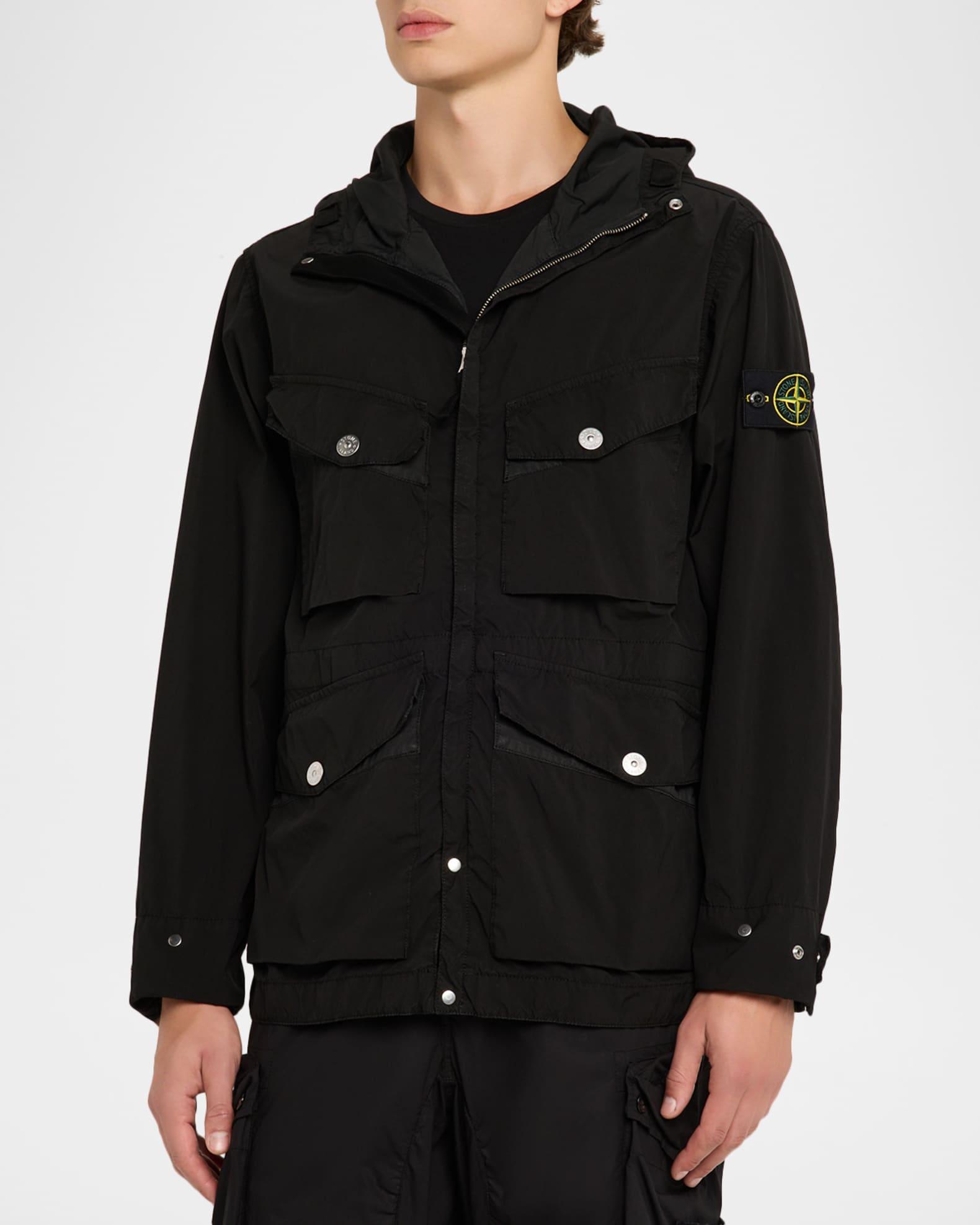 Men's Lightweight Water Resistant Short Parka Product Image