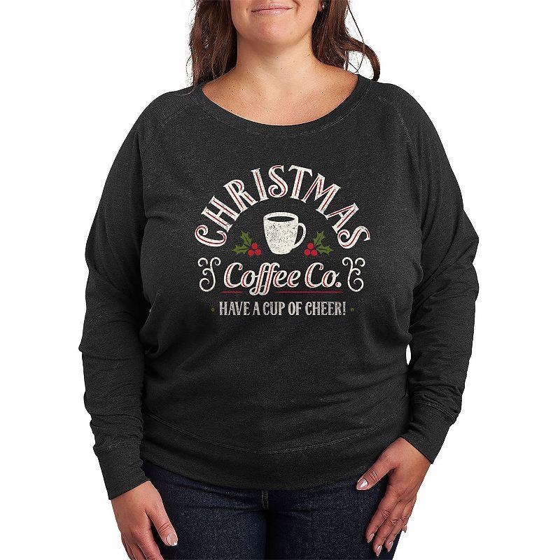 Women's Christmas Coffee Co. French Terry Long Sleeve Tee,  Product Image