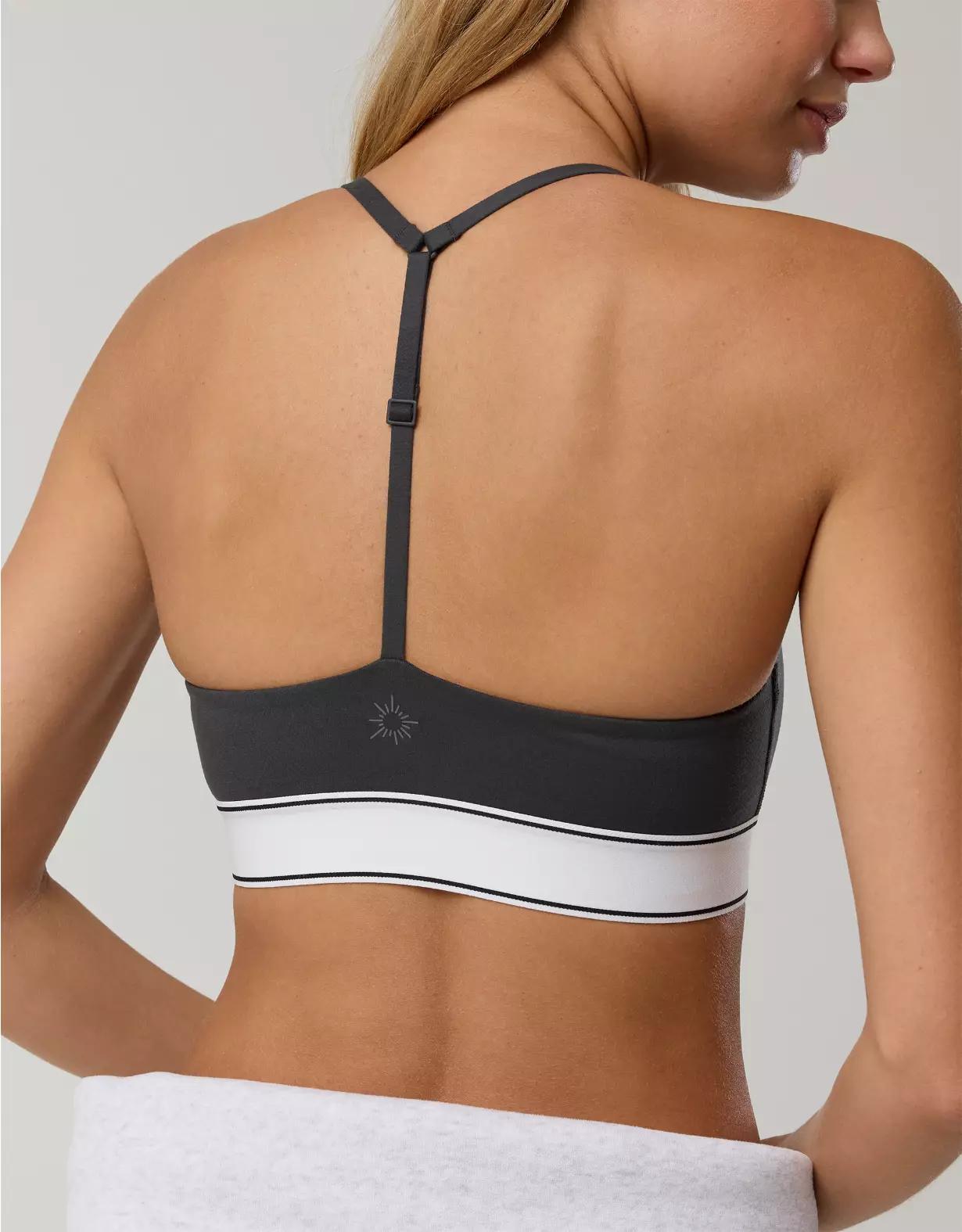 OFFLINE By Aerie The Hugger Logo Elastic Sports Bra Product Image