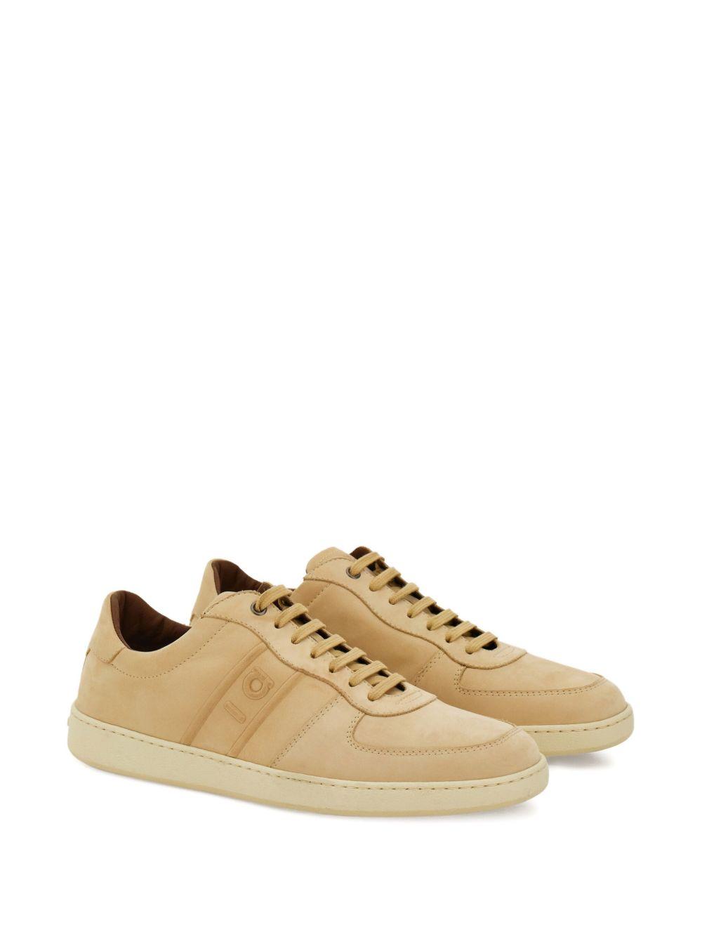 logo leather low-top sneakers Product Image
