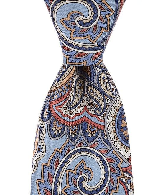 Cremieux Ashby Print Paisley 3 1/8#double; Woven Silk Tie Product Image