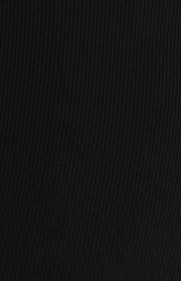 Adya Black High Neck Cut Out Mini Dress Product Image