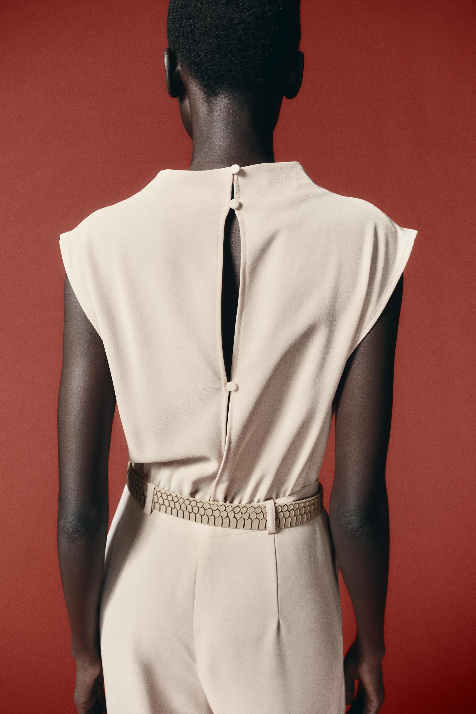 LONG BELTED JUMPSUIT Product Image