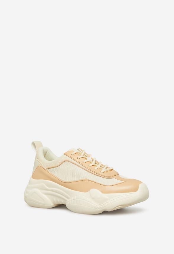 JustFab Margaux Platform Loafer Pump Womens Black/ White Size 8.5 Product Image