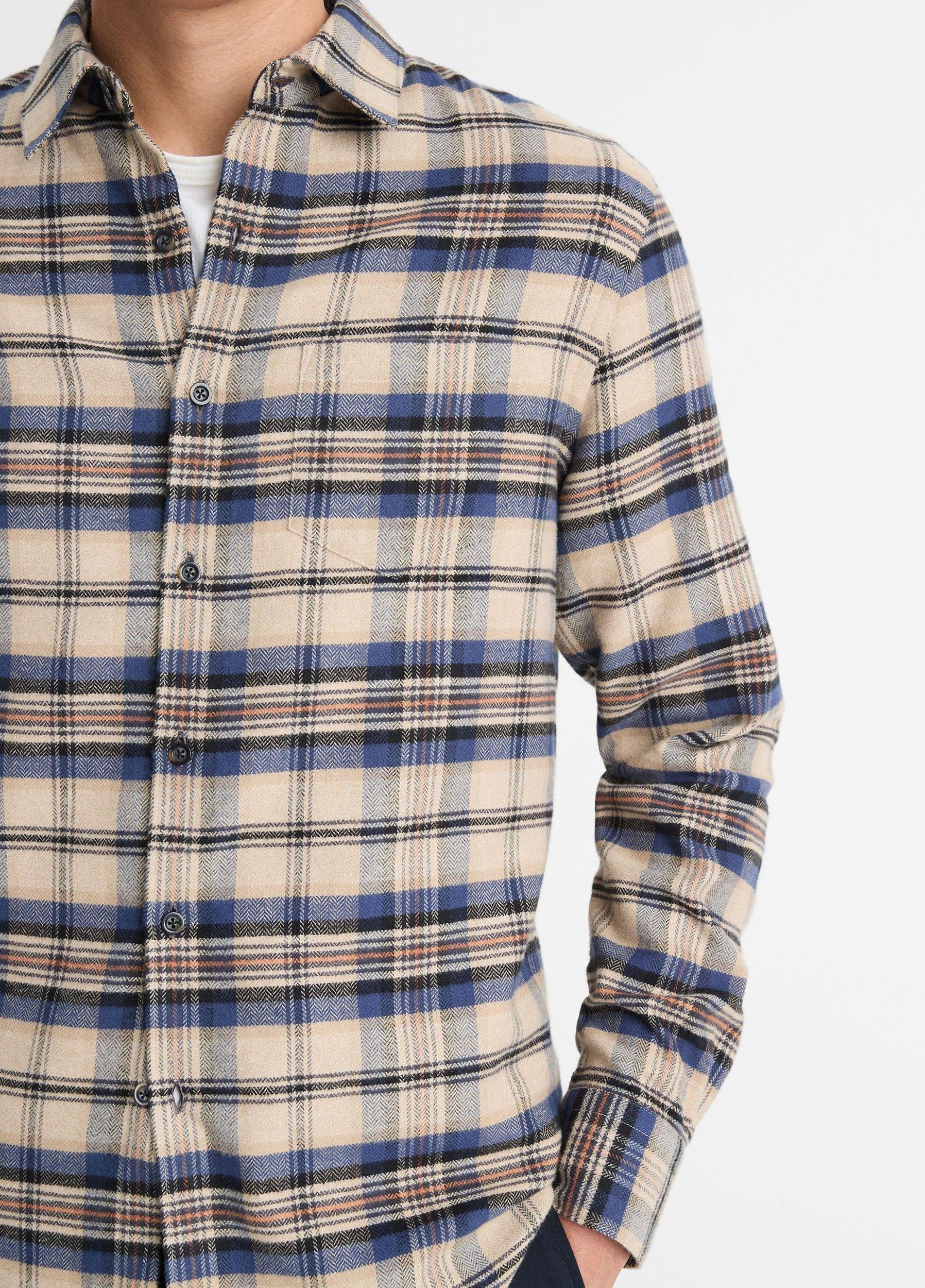 Hasley Plaid Cotton Long-Sleeve Shirt Product Image