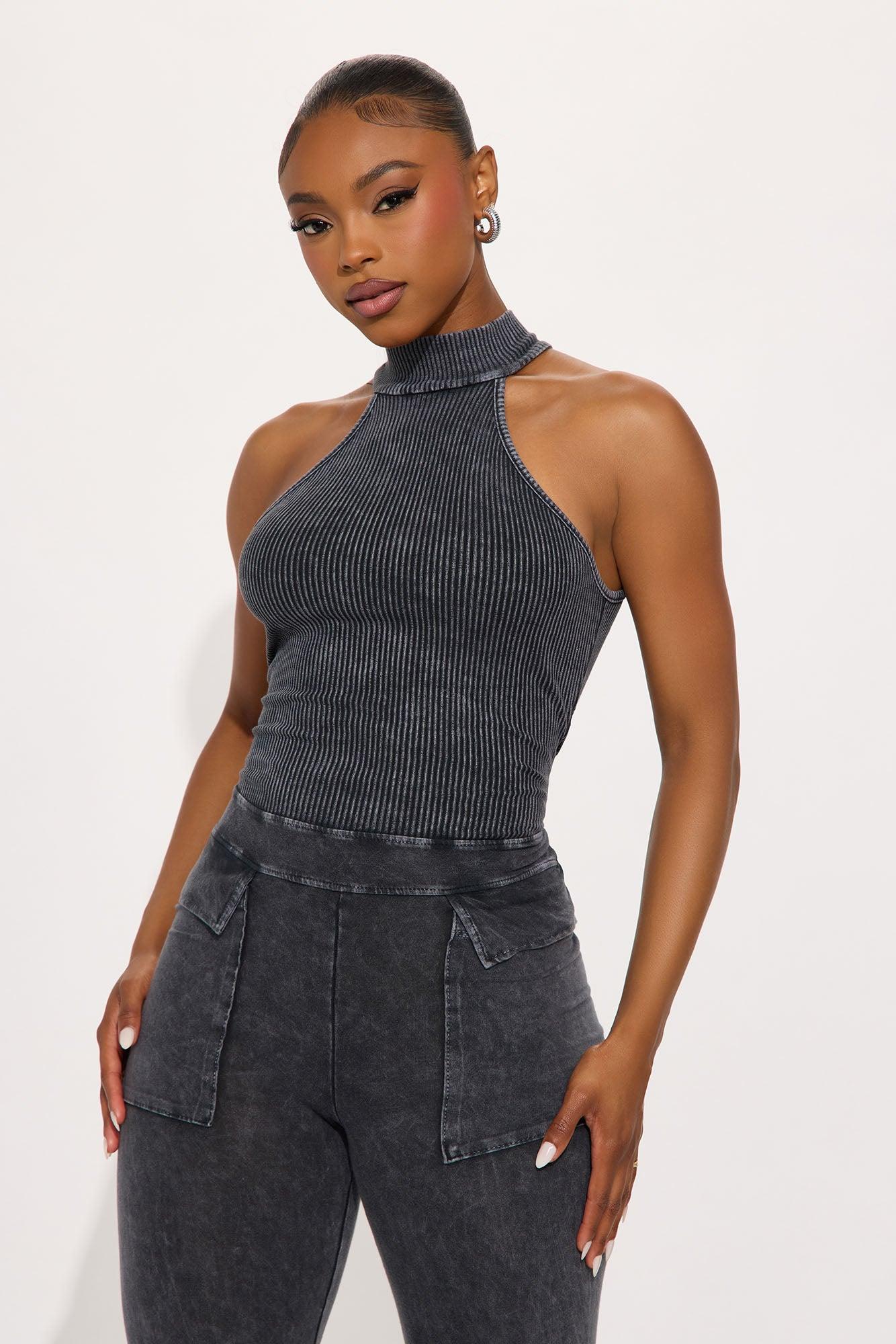 Day Off Washed Flare Leg Jumpsuit - Black Female Product Image