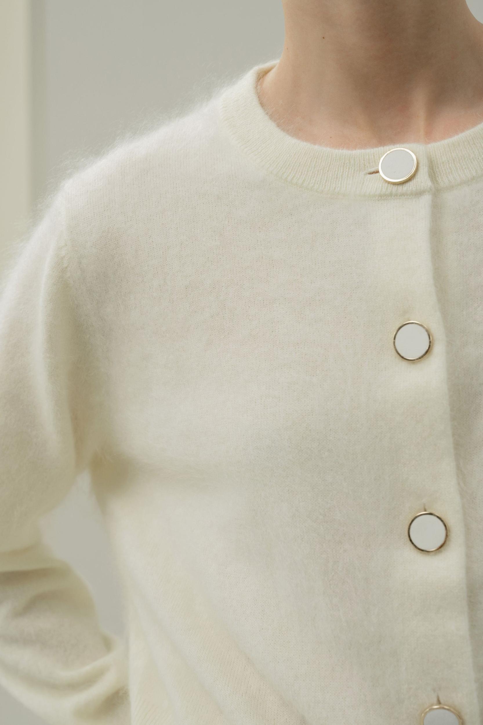 Ultra-Soft Brushed Cashmere Cardigan Product Image