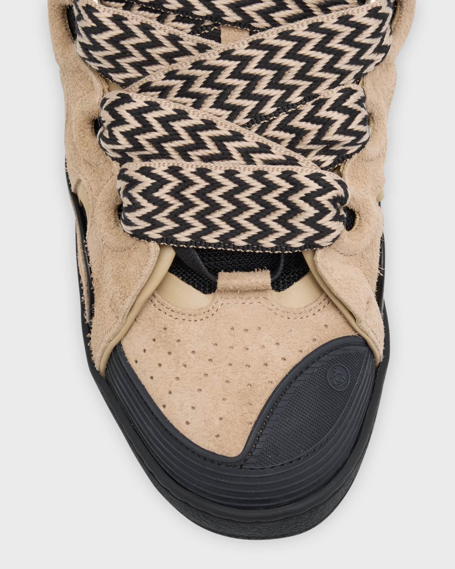 Men's Curb Suede Chunky Low-Top Sneakers Product Image