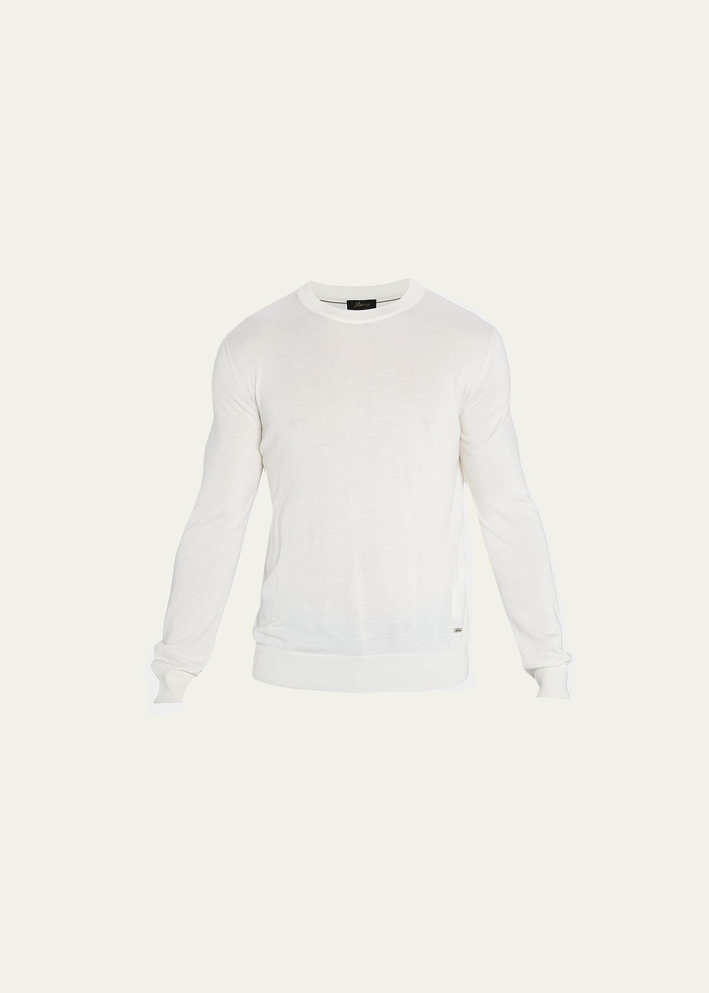 Mens Cashmere-Silk Crewneck Sweater Product Image
