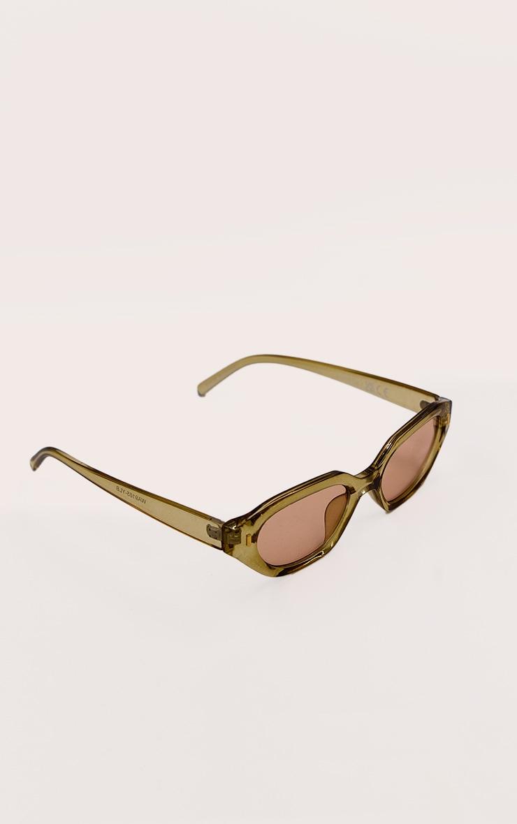 Butter Yellow Acrylic Cat Eye Sunglasses Product Image