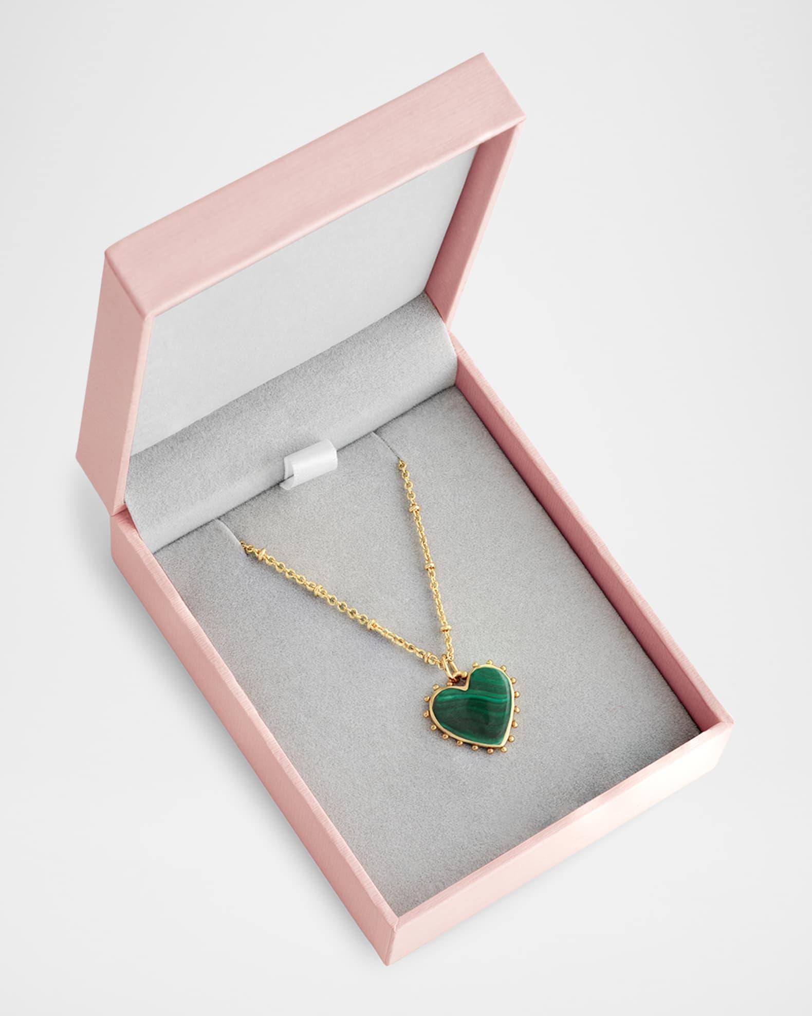 Heart Stone Pendant Necklace Product Image